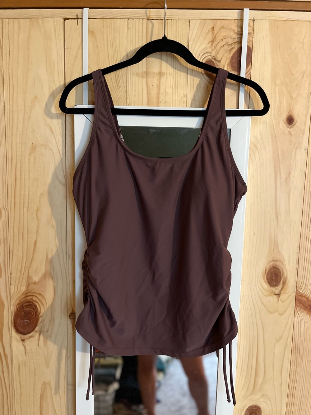Tankini Swim Top Adjustable Plum Purple